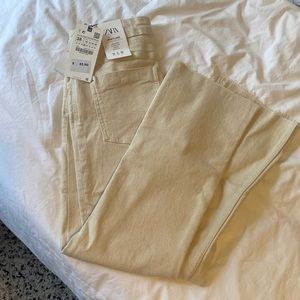 Zara High Rise Mini Flare Jeans